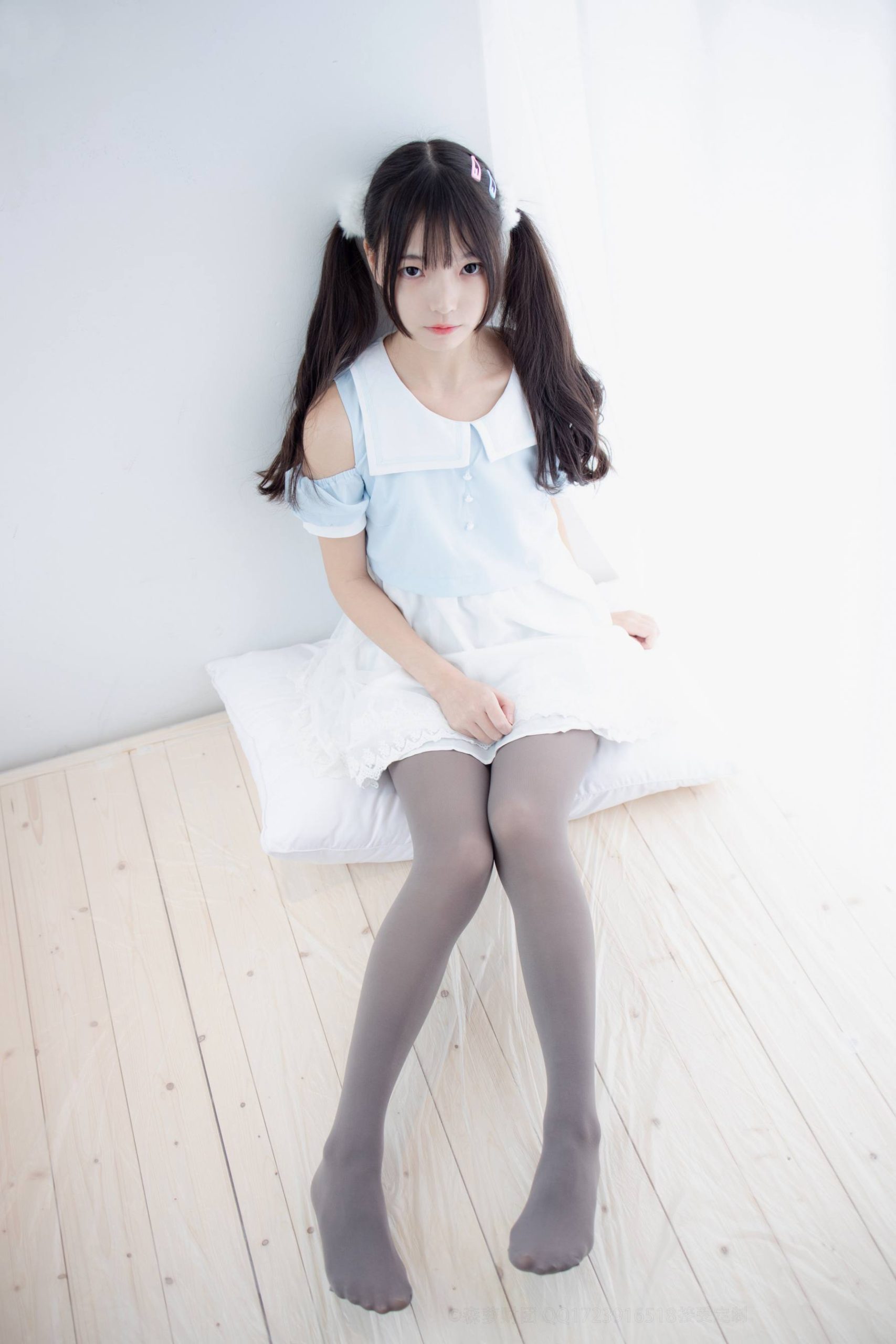 图片[2]-超级甜美的灰丝小姑娘【86P】20005-禾野套图