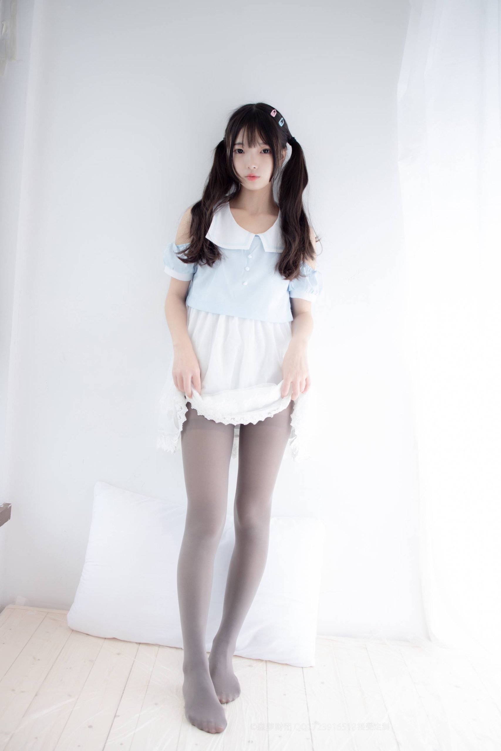 图片[4]-超级甜美的灰丝小姑娘【86P】20005-禾野套图