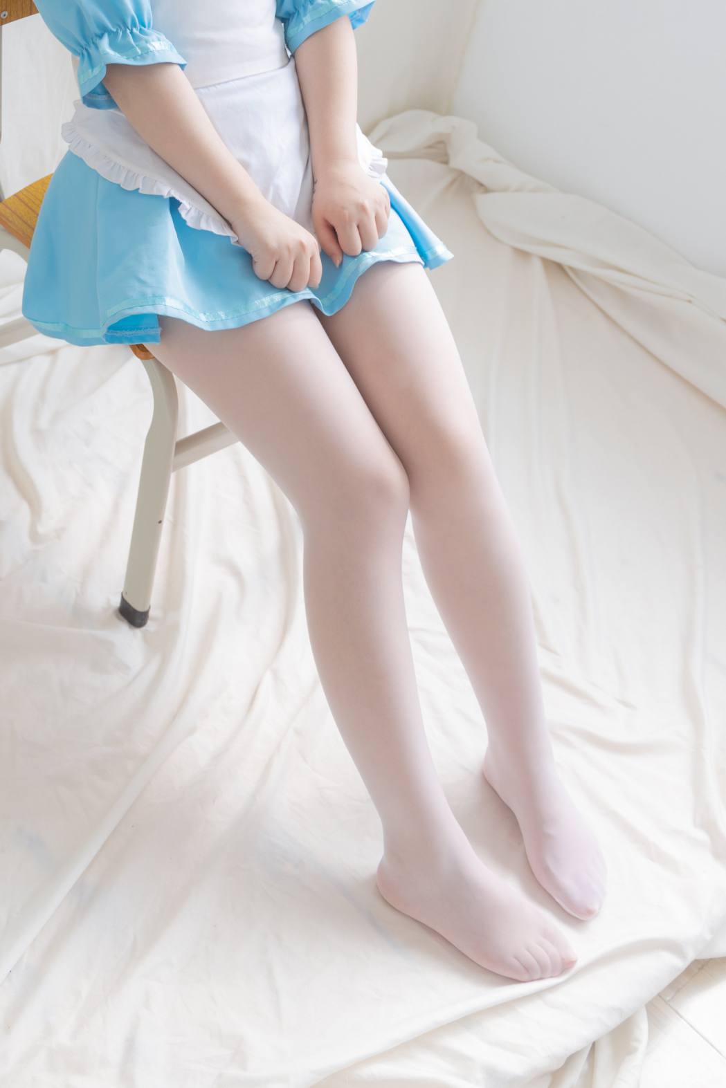 图片[5]-女仆装白丝女孩【43P】20014-禾野套图