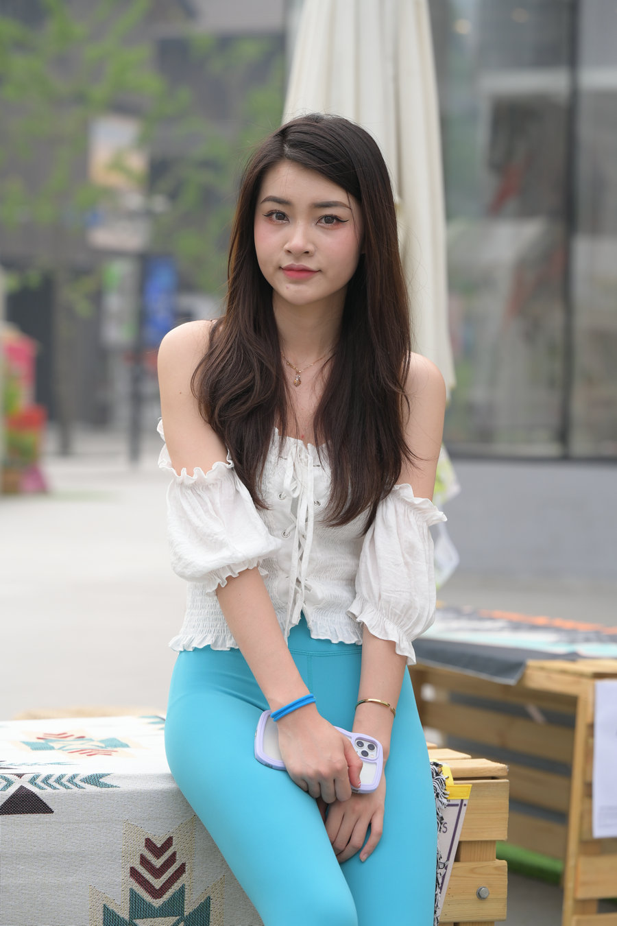 图片[2]-蓝色瑜伽裤漂亮女孩 J3299 769P-12.9GB-禾野套图