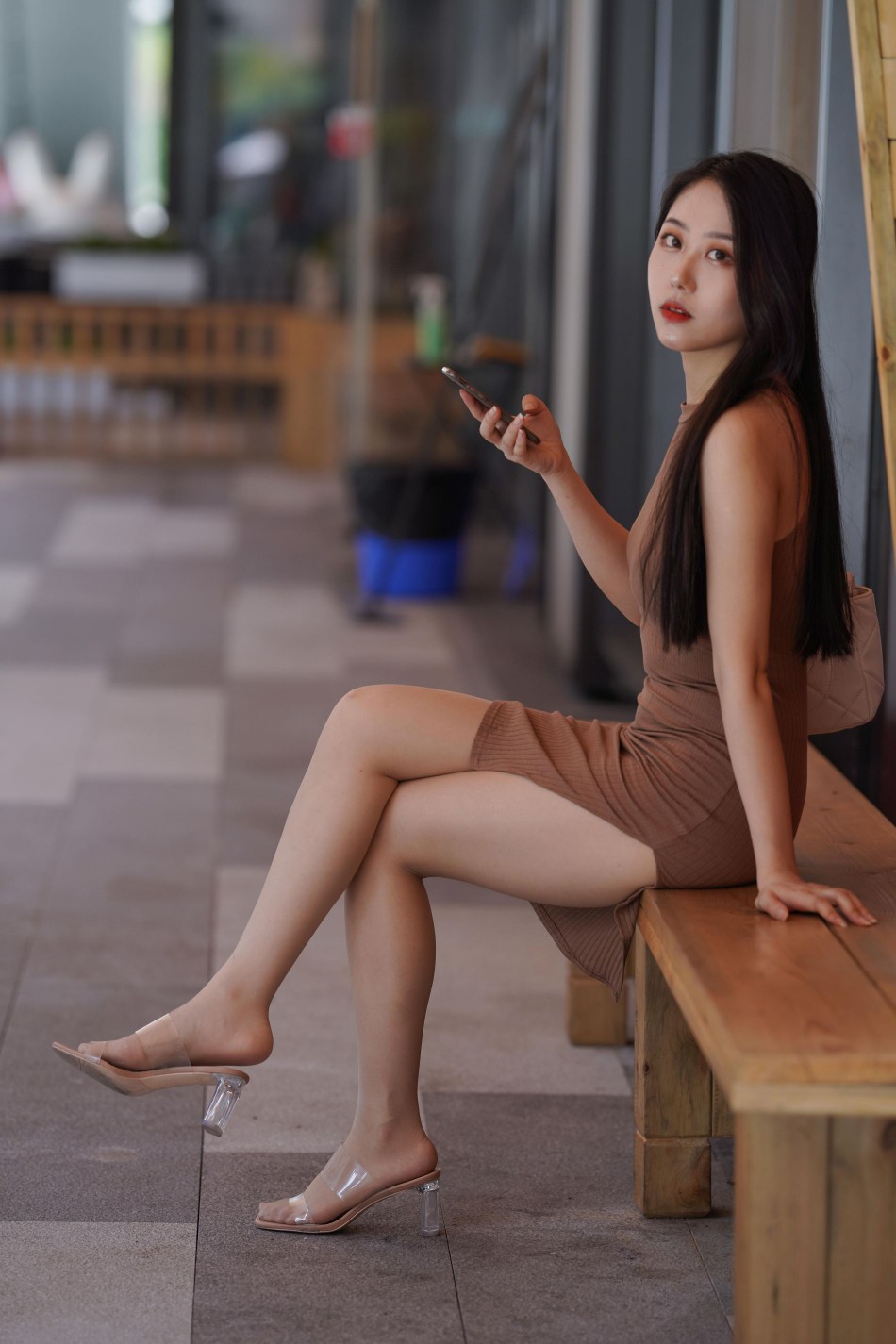 图片[5]-超有女人味的姑娘短裙逛街【400P】00049-禾野套图