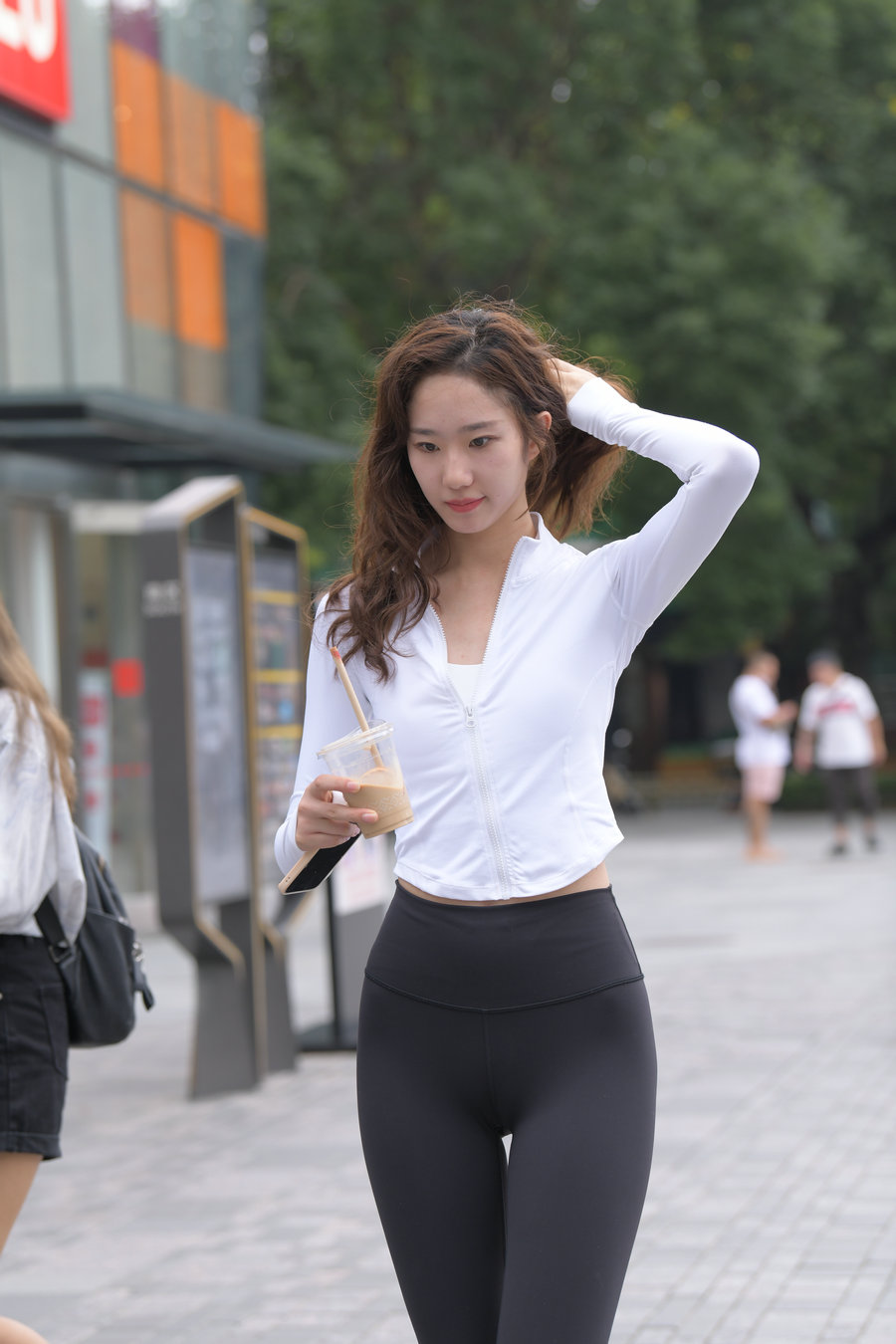 图片[3]-像刘亦菲的黑色瑜伽裤女孩J2237 340P1V-14.8GB-禾野套图