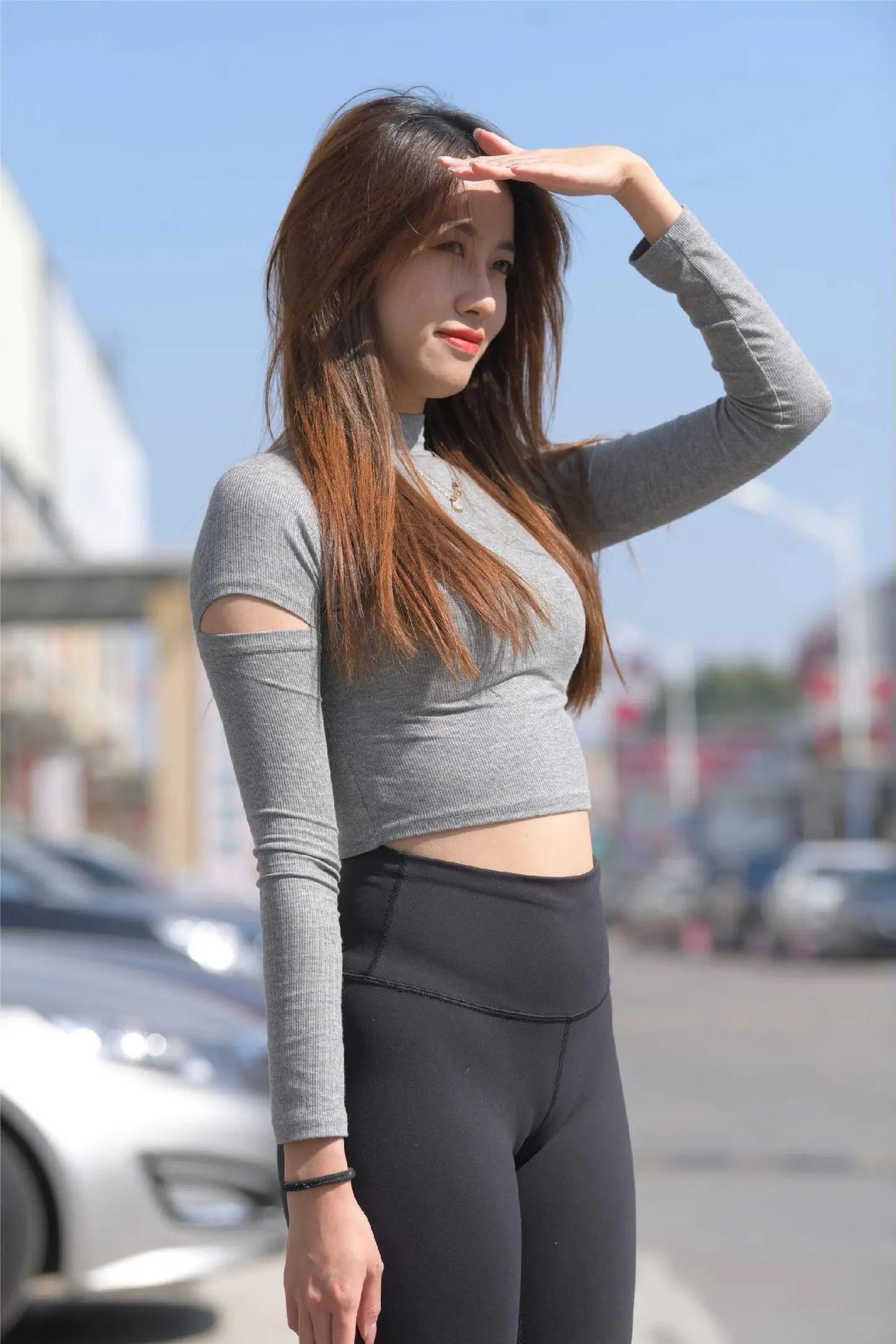 图片[2]-黑色瑜伽裤女孩 J1453 560P1V-20.7GB-禾野套图