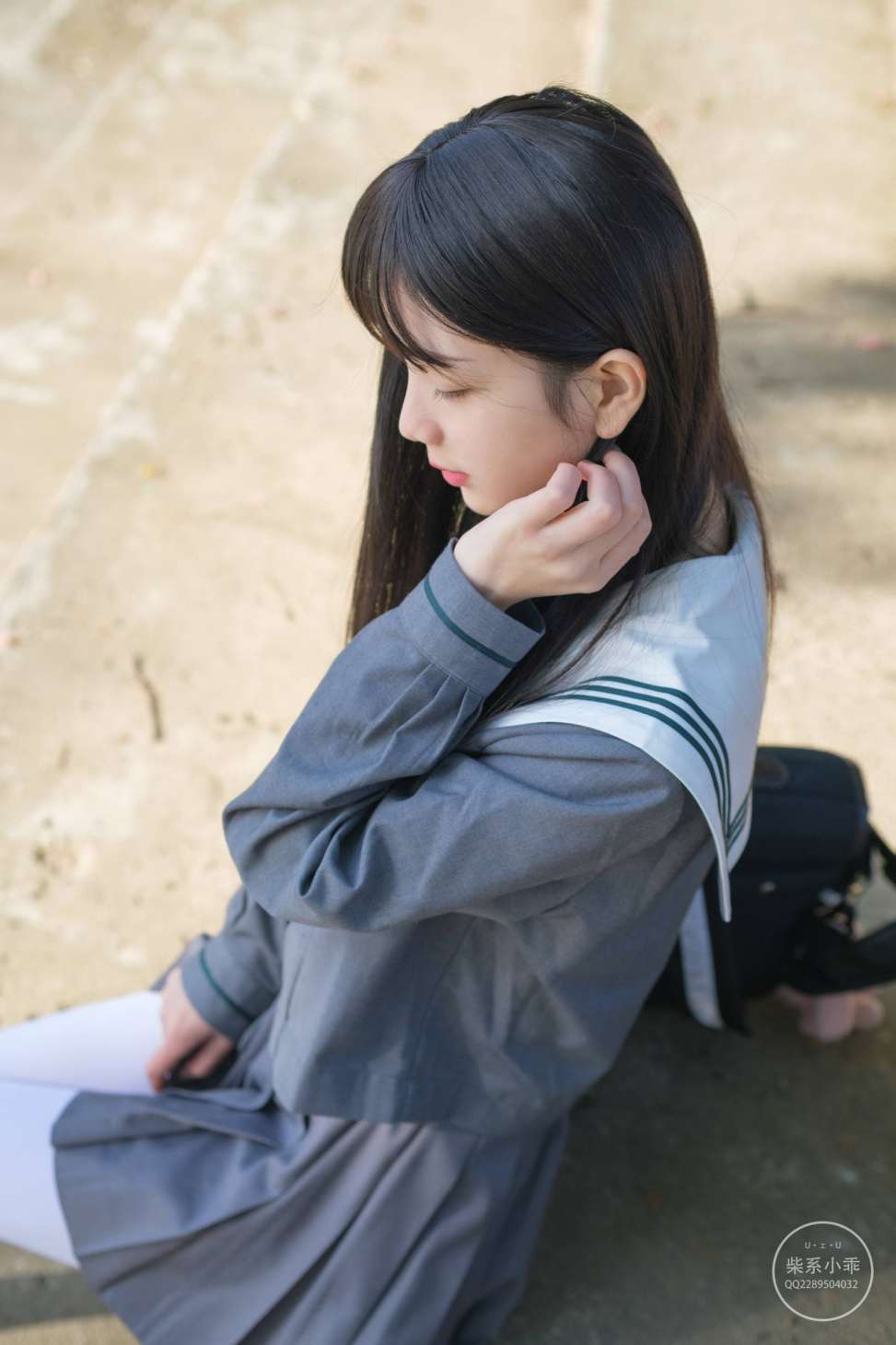 图片[3]-白丝清纯少女真的太可爱了【60P】20001-禾野套图