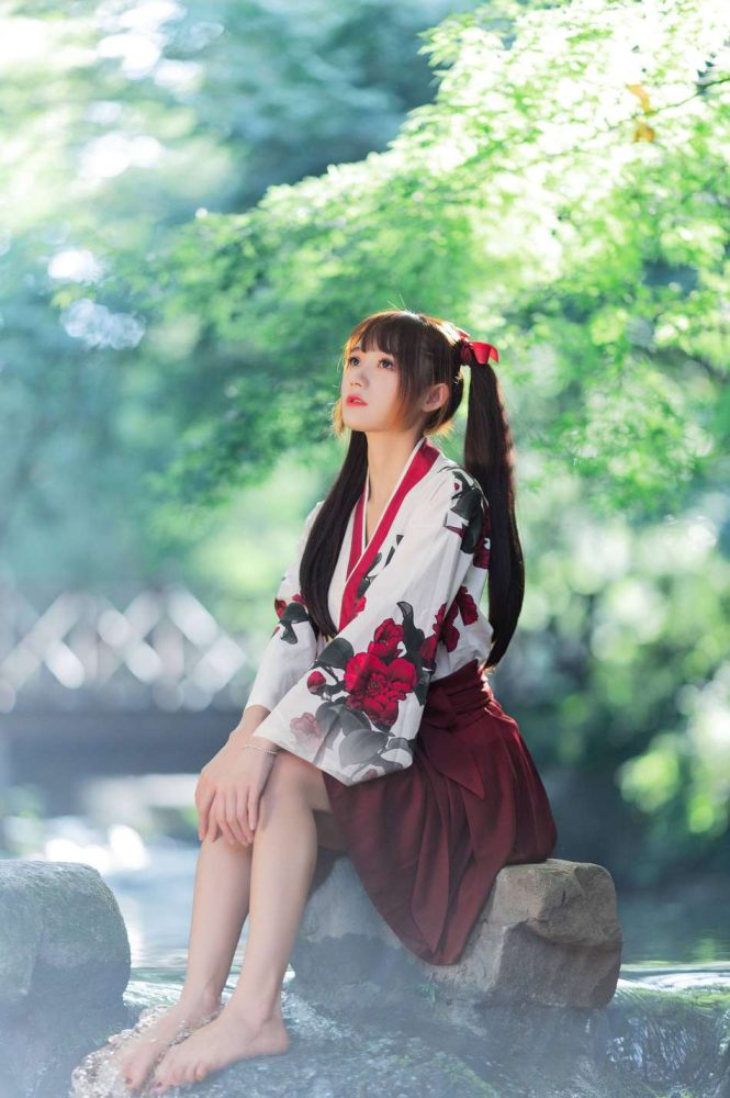 【免费】穿汉服的双马尾女孩【35P】20025-禾野套图