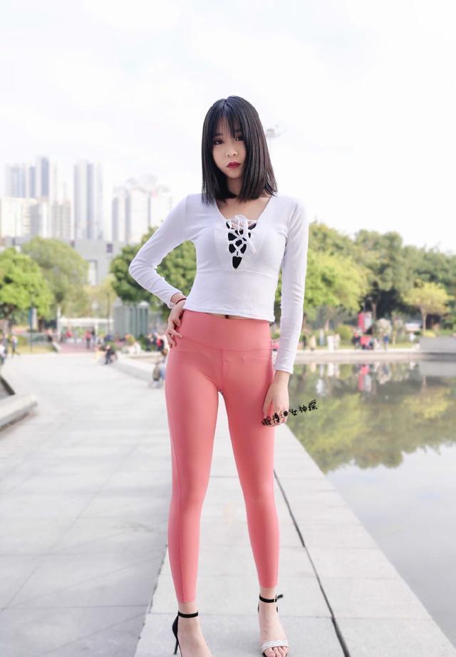 图片[2]-粉色瑜伽裤年轻女孩 J1311 417P17V-14.9GB-禾野套图