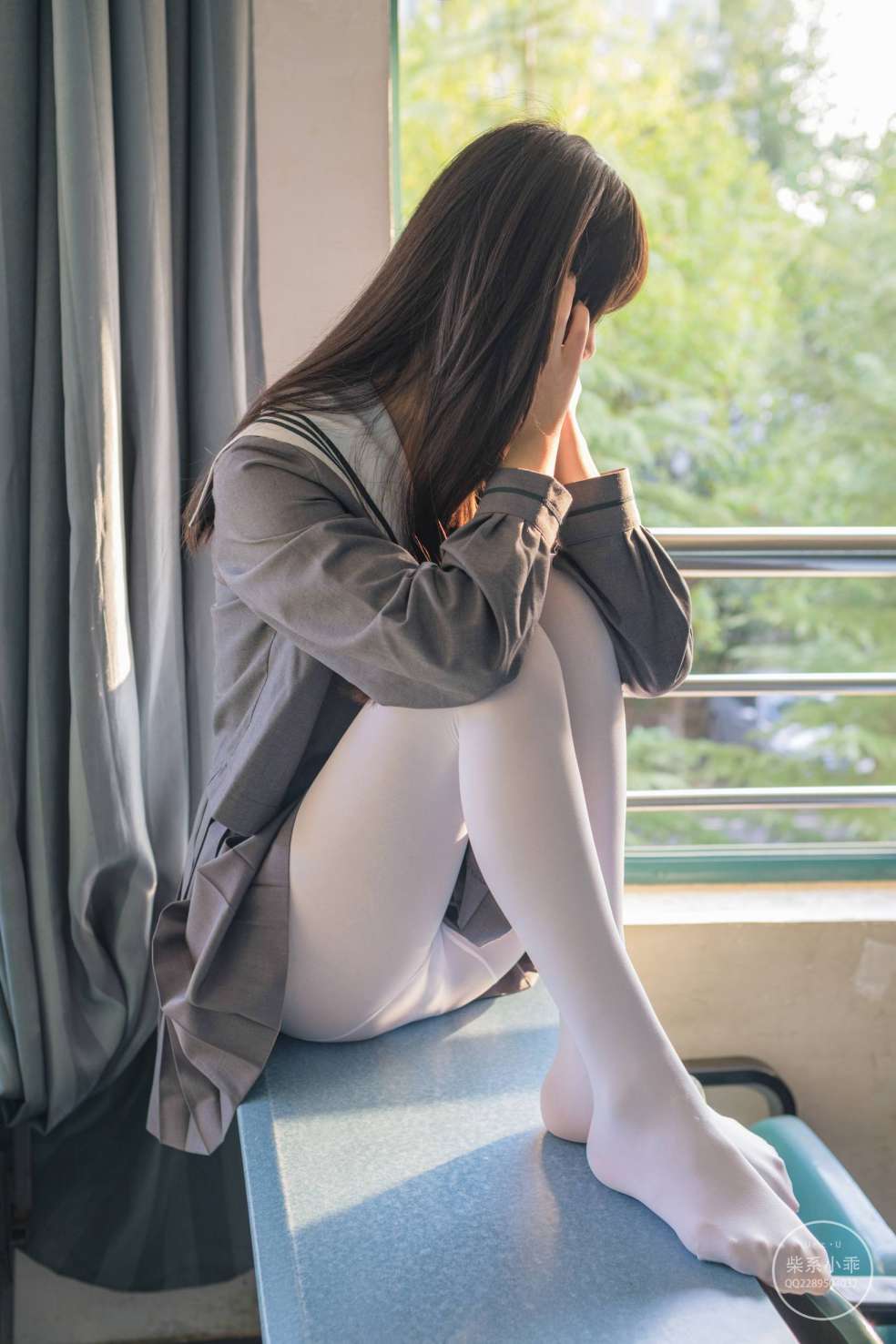 图片[4]-白丝清纯少女真的太可爱了【60P】20001-禾野套图