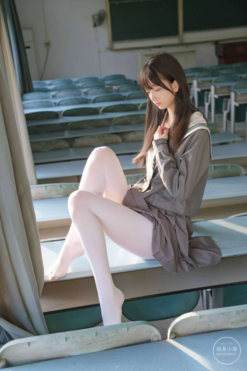 图片[5]-白丝清纯少女真的太可爱了【60P】20001-禾野套图