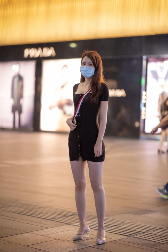 图片[4]-逛商场的黑色包臀裙美丽女孩【385P】00050-禾野套图