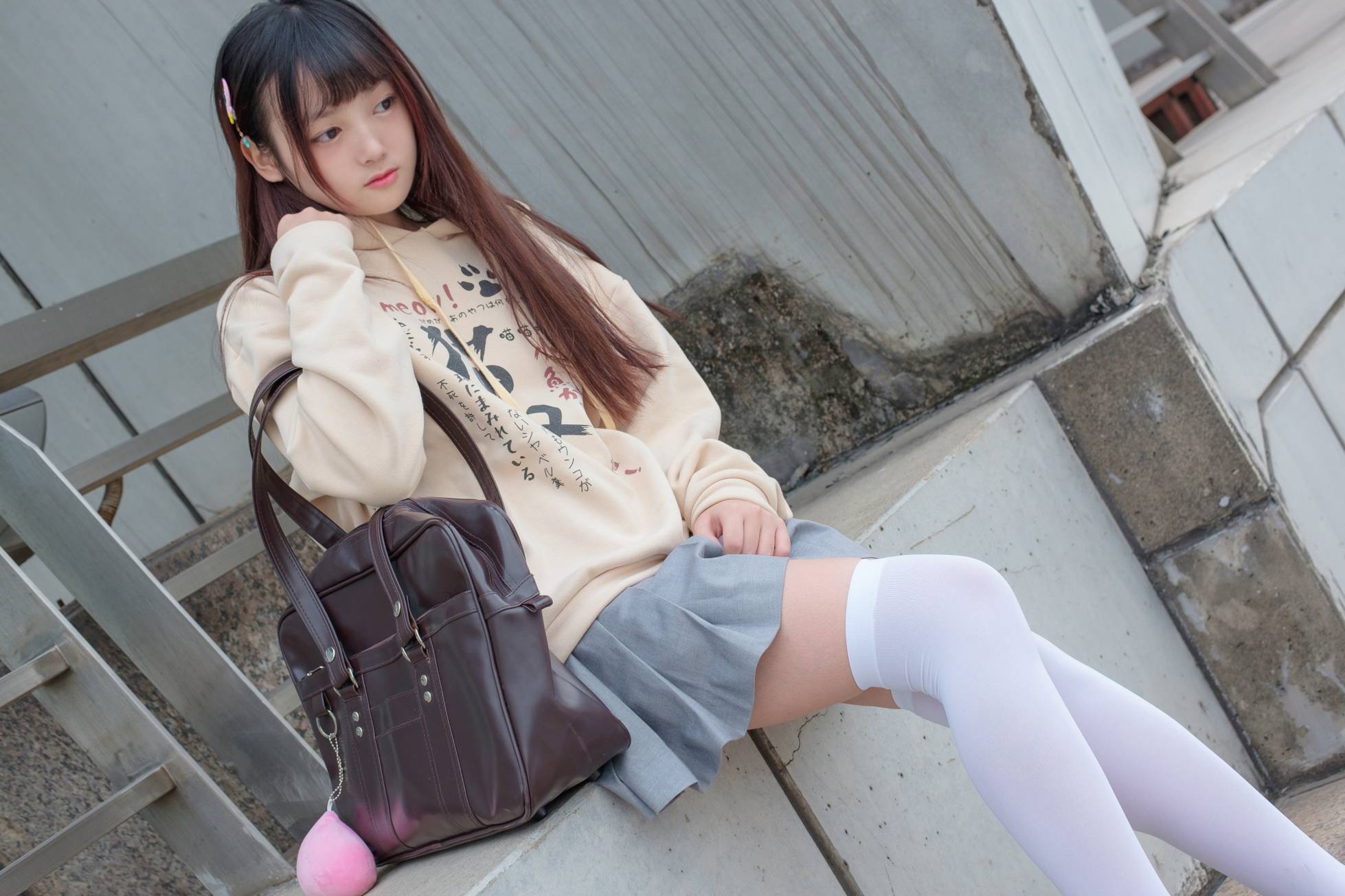 图片[3]-甜美的白丝女孩【131P】20007-禾野套图