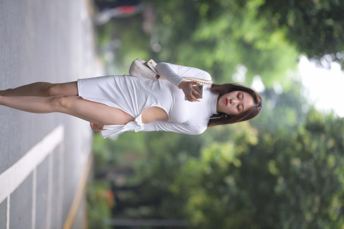 非常精致的侧边裙姑娘，忒好看了！【299P】00017-禾野套图