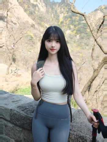 图片[9]-爱爬山的瑜伽裤MM，太甜美了！~-禾野套图