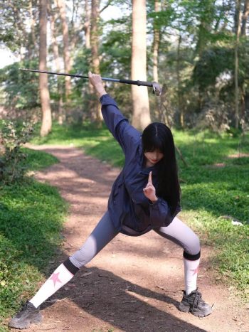 图片[2]-爱爬山的瑜伽裤MM，太甜美了！~-禾野套图