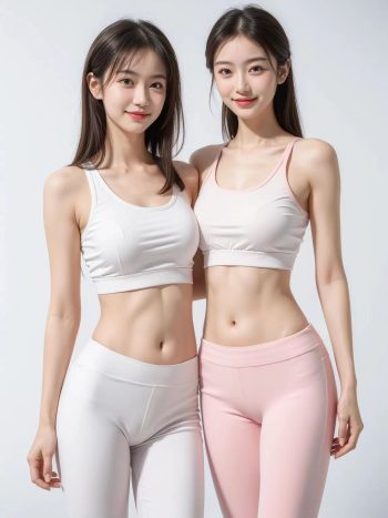 图片[18]-AI瑜伽裤清纯妹子系列图-禾野套图