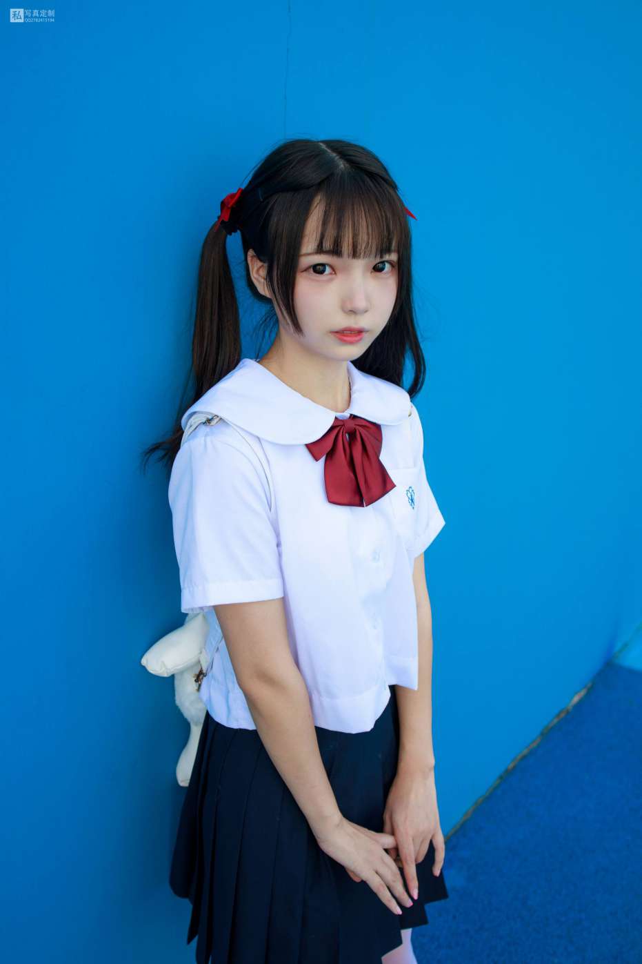 图片[2]-眼神好清澈的双马尾白丝女孩【75P】20019-禾野套图