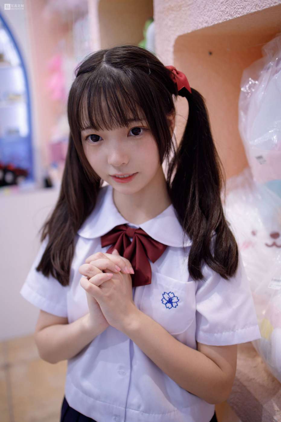 图片[4]-眼神好清澈的双马尾白丝女孩【75P】20019-禾野套图